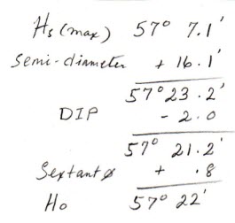 Corrections for observed height