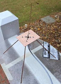 Homebrew groundplane for 403 MHz