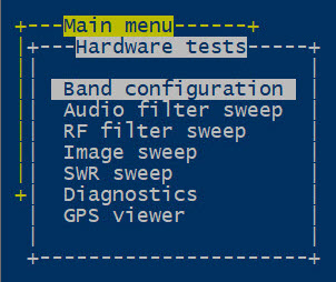 Firmware Interface Hardware Tests Menu