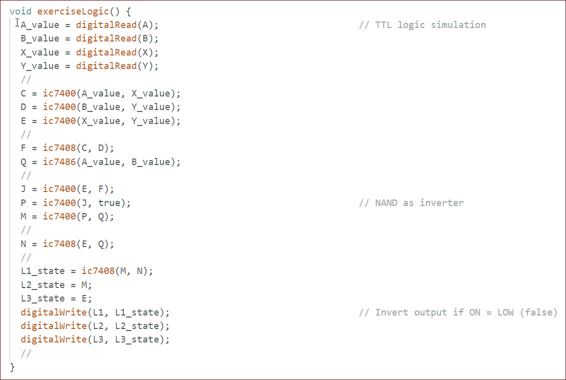 Arduion Equivalent of TTL circuit