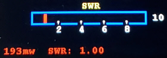 QRPp reading 193 milliwatts