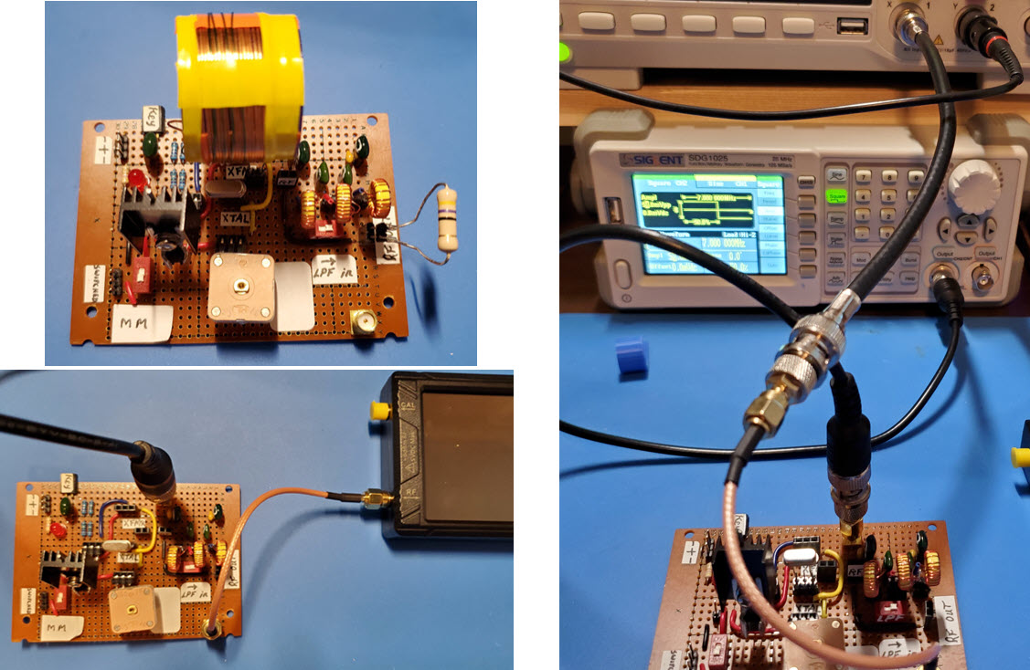 Three stage low pass filter setup