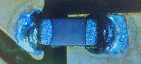Enlarged view of SMD component