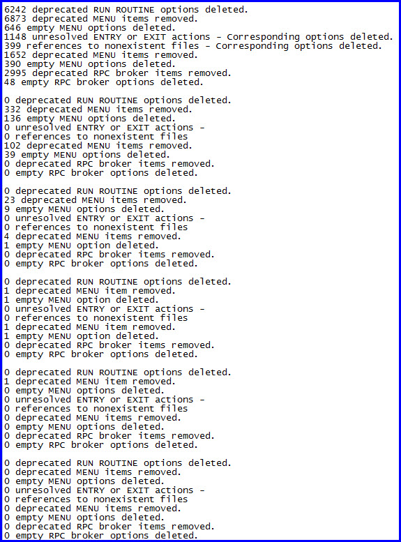 Iterative Option Cleanup