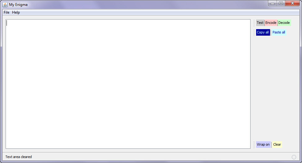 MyEnigma User Interface